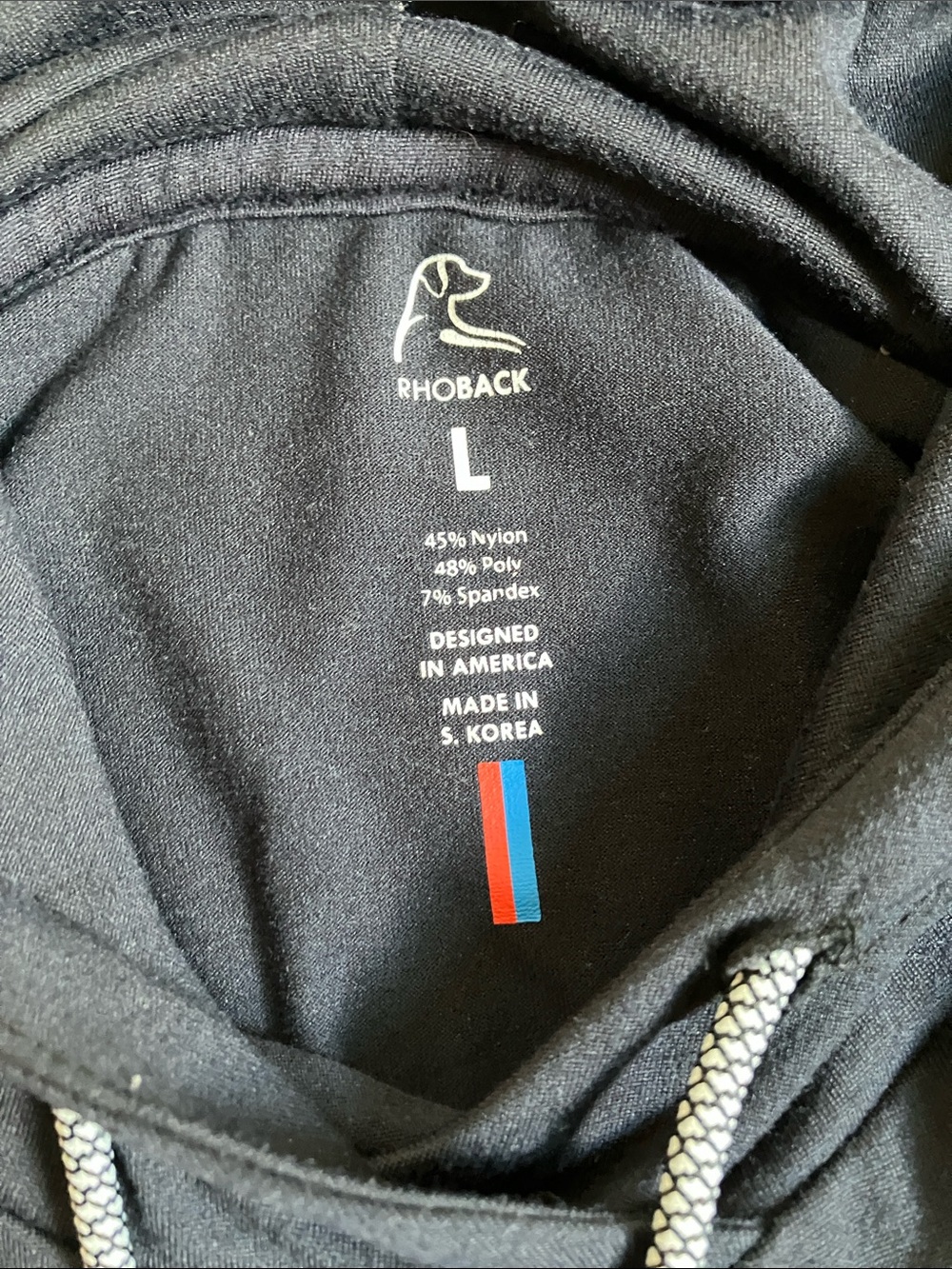 Rhoback Black Men's Hesi Performance Hoodie - Picture 9 of 13